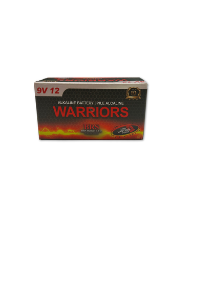 9V Alkaline Batteries — 12‑Pack