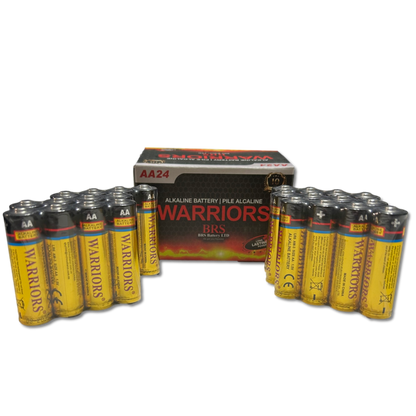 AA Alkaline Batteries — 24‑Pack