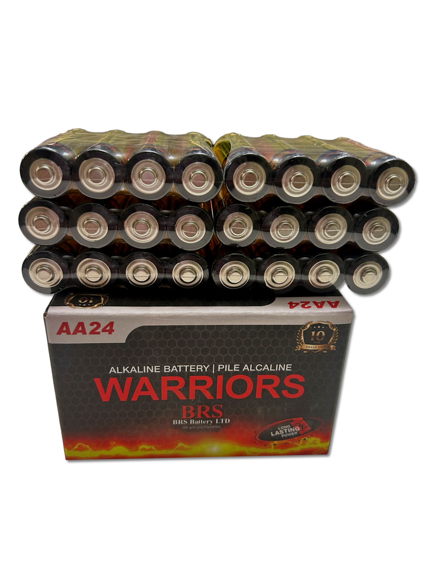AA Alkaline Batteries — 24‑Pack