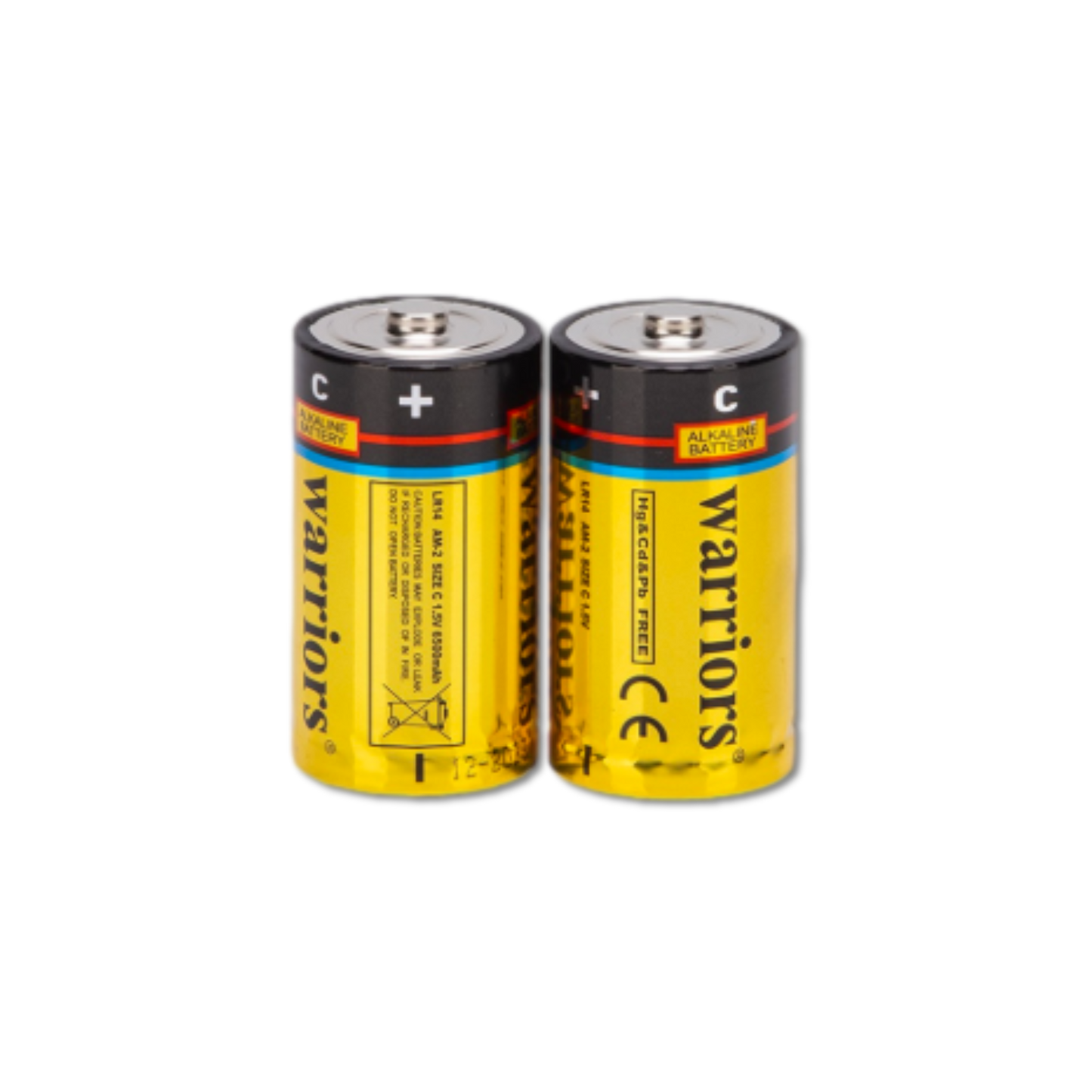 C Alkaline Batteries — 12‑Pack