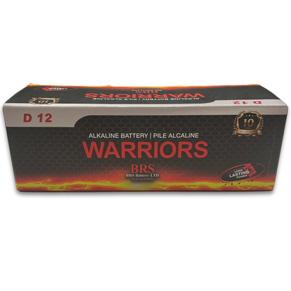 D Alkaline Batteries — 12‑Pack