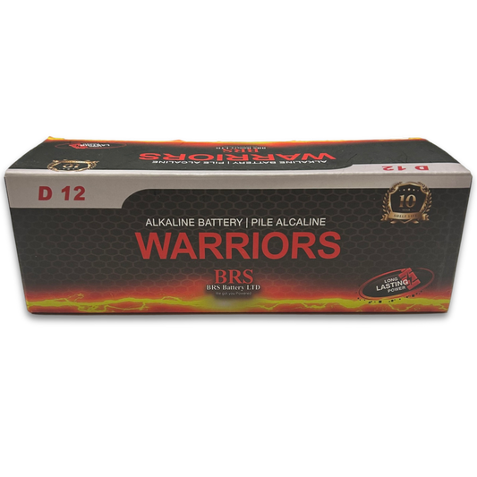 D Alkaline Batteries — 12‑Pack