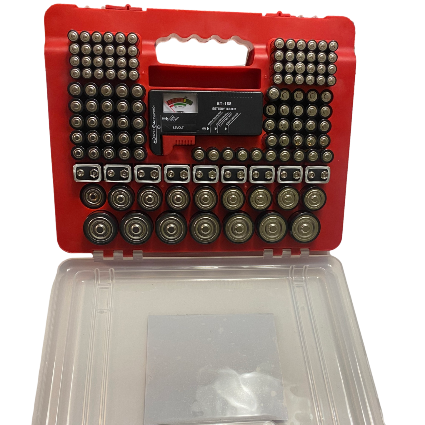 Emergency Battery Kit: 203 Alkaline Batteries + Tester