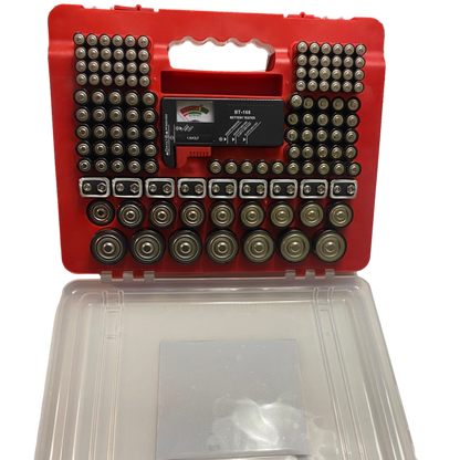Emergency Battery Kit: 203 Alkaline Batteries + Tester