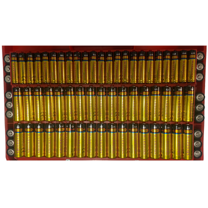 Emergency Battery Kit: 203 Alkaline Batteries + Tester