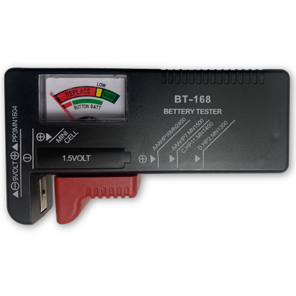 Emergency Battery Kit: 203 Alkaline Batteries + Tester