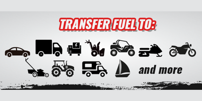 PumpMatic - Diesel Fuel Pump - Transfer Gas, Kerosene + Siphon Pump + 3 Power Sources w/ 4.25 Ft Hose - BRS Super Battery