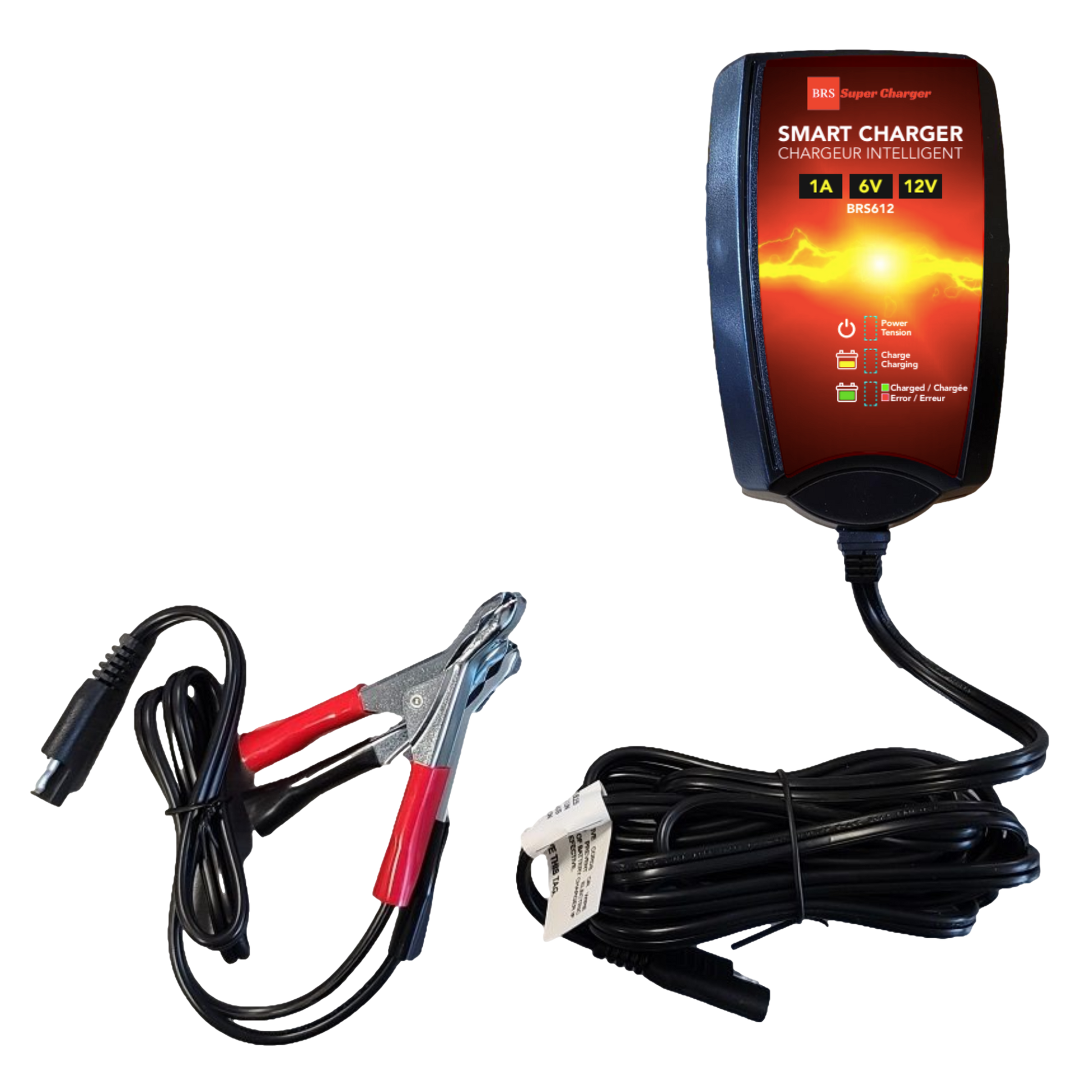 BRS Super Charger BRS612 - 6V/12V Fully Automatic Smart Charger Battery Maintainer & Rejuvenator - BRS Super Battery
