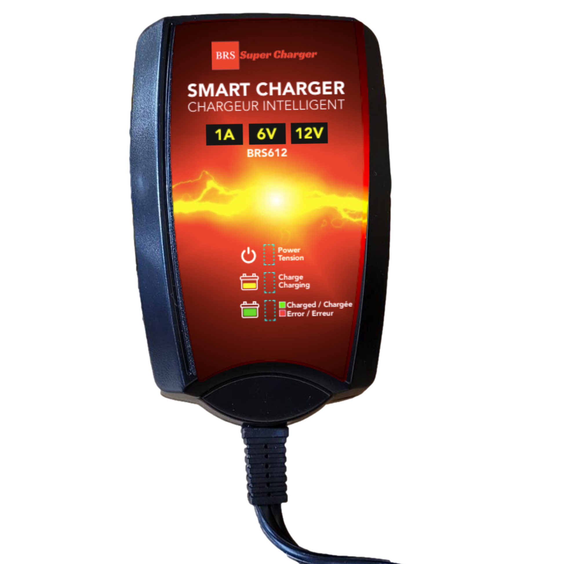 BRS Super Charger BRS612 - 6V/12V Fully Automatic Smart Charger Battery Maintainer & Rejuvenator - BRS Super Battery