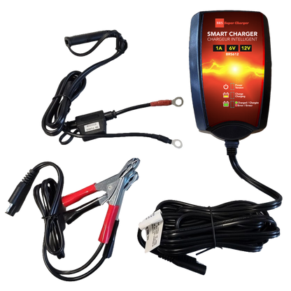 BRS Super Charger BRS612 - 6V/12V Fully Automatic Smart Charger Battery Maintainer & Rejuvenator - BRS Super Battery