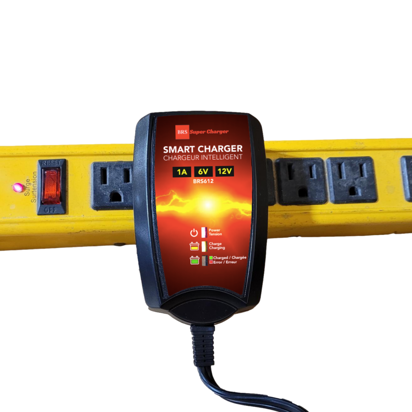 BRS Super Charger BRS612 - 6V/12V Fully Automatic Smart Charger Battery Maintainer & Rejuvenator - BRS Super Battery