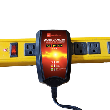BRS Super Charger BRS612 - 6V/12V Fully Automatic Smart Charger Battery Maintainer & Rejuvenator - BRS Super Battery