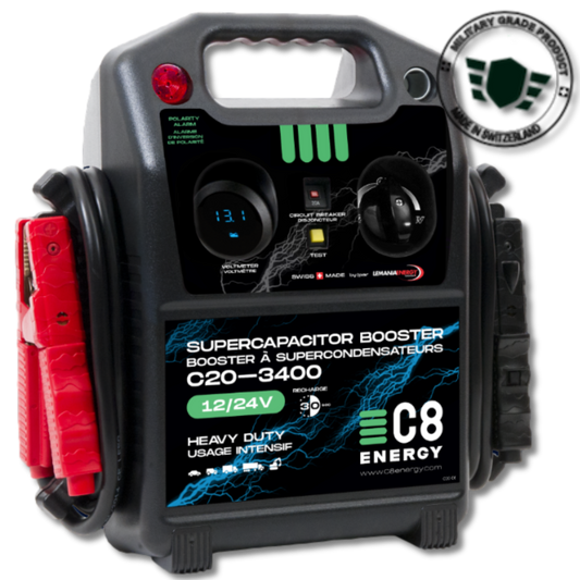 C8 SuperCapacitors Booster Pack C20-3400 12/24v