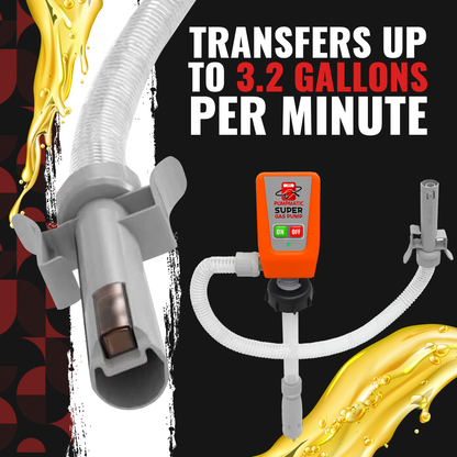 45 Gallon Drum Barrel Pump - Pumpmatic Super Drum Pump - BRS Super Battery