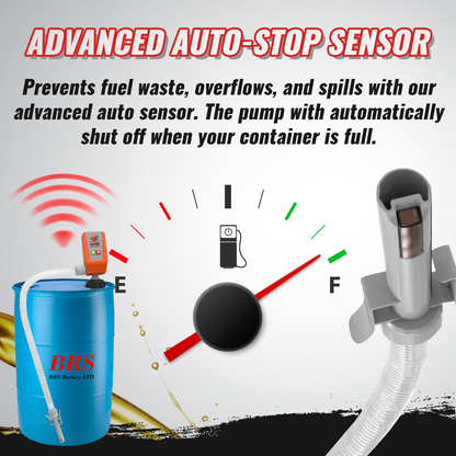 45 Gallon Drum Barrel Pump - Pumpmatic Super Drum Pump - BRS Super Battery