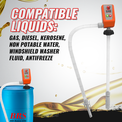 45 Gallon Drum Barrel Pump - Pumpmatic Super Drum Pump - BRS Super Battery