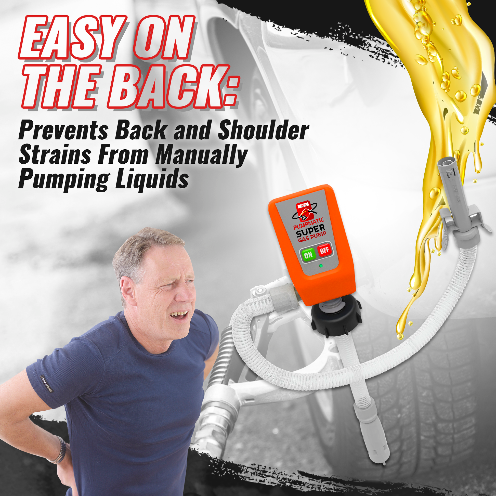 45 Gallon Drum Barrel Pump - Pumpmatic Super Drum Pump - BRS Super Battery