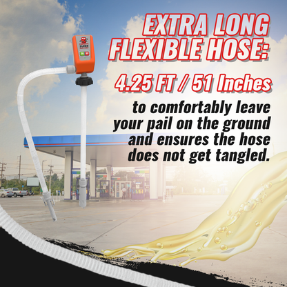 45 Gallon Drum Barrel Pump - Pumpmatic Super Drum Pump - BRS Super Battery