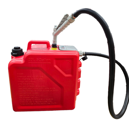 *NEW* PumpMatic Portable Fuel Station - Heavy Duty Rubber Hose, LED Display, Multi-Power Options for Cars, Boats & Equipment - BRS Super Battery