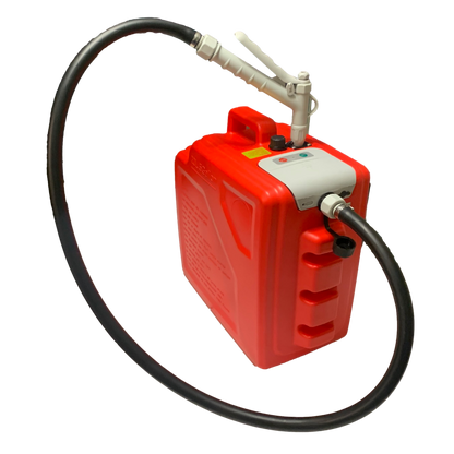 *NEW* PumpMatic Portable Fuel Station - Heavy Duty Rubber Hose, LED Display, Multi-Power Options for Cars, Boats & Equipment - BRS Super Battery