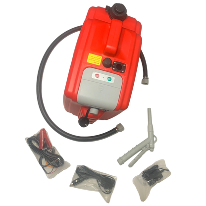 *NEW* PumpMatic Portable Fuel Station - Heavy Duty Rubber Hose, LED Display, Multi-Power Options for Cars, Boats & Equipment - BRS Super Battery