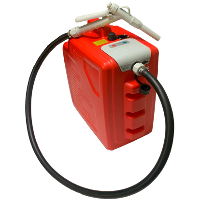 *NEW* PumpMatic Portable Fuel Station - Heavy Duty Rubber Hose, LED Display, Multi-Power Options for Cars, Boats & Equipment - BRS Super Battery