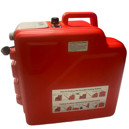 *NEW* PumpMatic Portable Fuel Station - Heavy Duty Rubber Hose, LED Display, Multi-Power Options for Cars, Boats & Equipment - BRS Super Battery