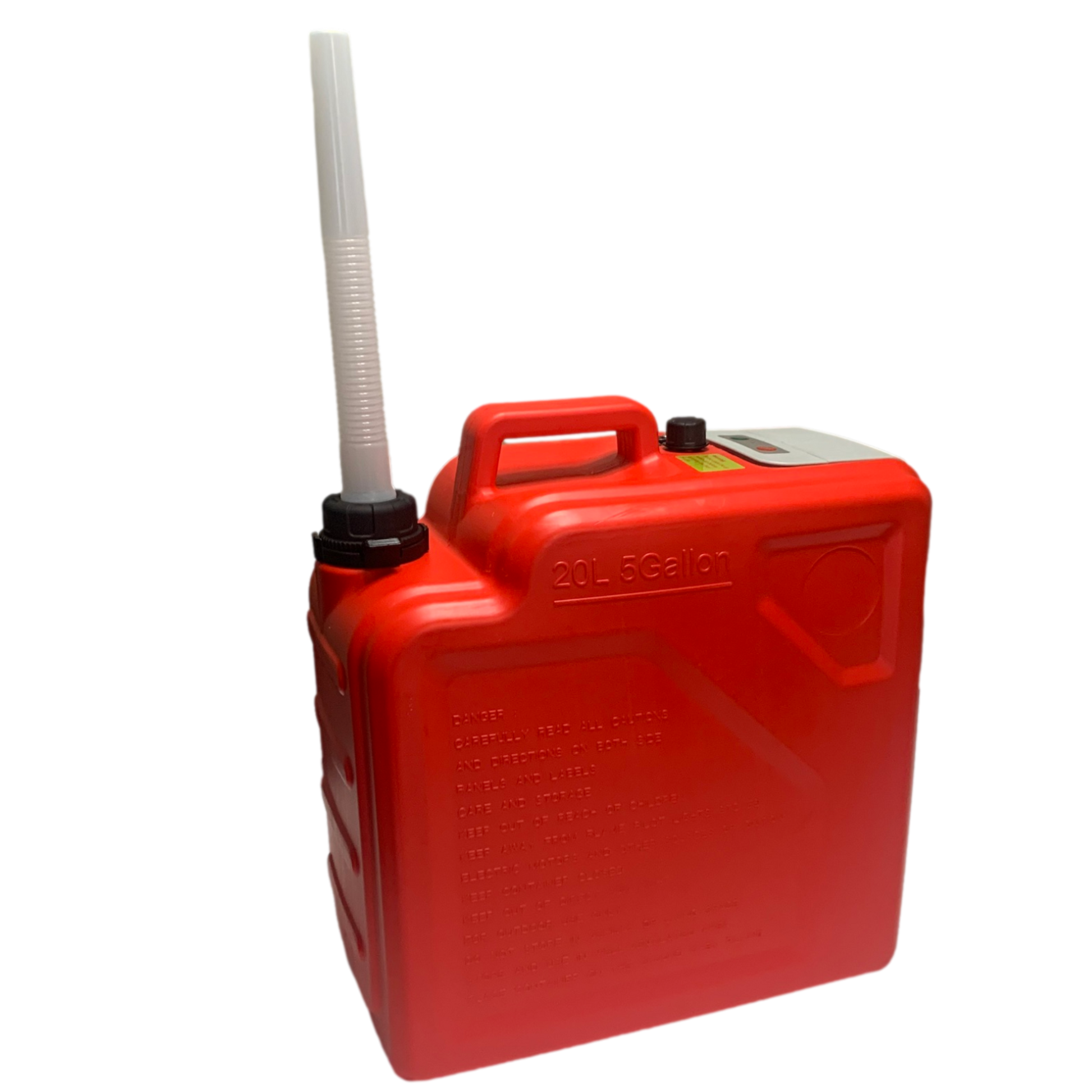 *NEW* PumpMatic Portable Fuel Station - Heavy Duty Rubber Hose, LED Display, Multi-Power Options for Cars, Boats & Equipment - BRS Super Battery