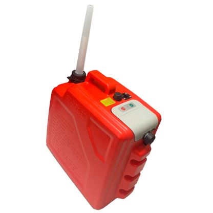 *NEW* PumpMatic Portable Fuel Station - Heavy Duty Rubber Hose, LED Display, Multi-Power Options for Cars, Boats & Equipment - BRS Super Battery