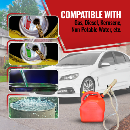 PumpMatic Stick Pump w/ Auto-Stop Sensor & 4.25 Ft Hose - BRS Super Battery