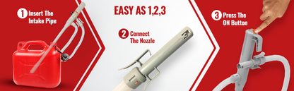 PumpMatic Stick Pump w/ Auto-Stop Sensor & 4.25 Ft Hose - BRS Super Battery