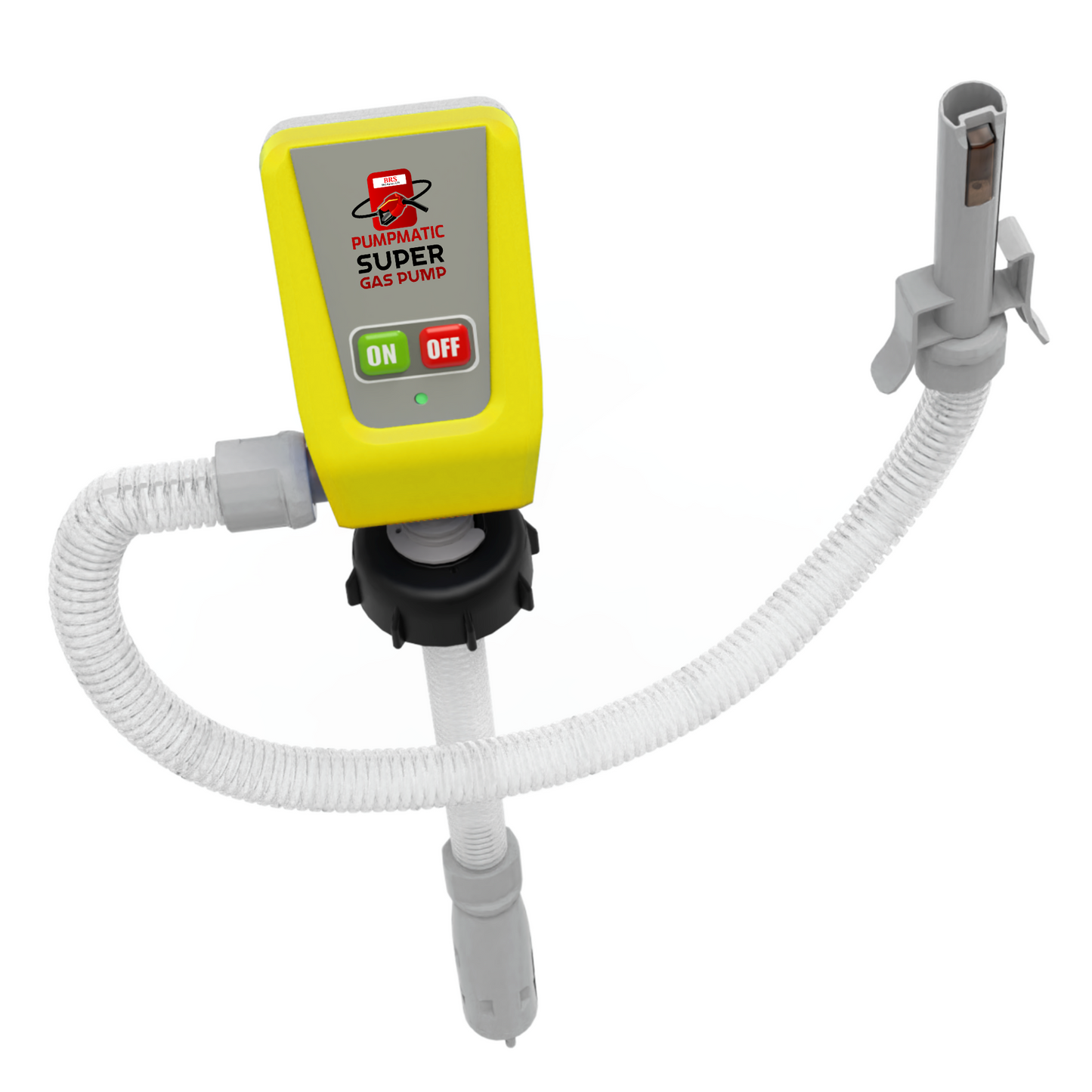 PumpMatic - Diesel Fuel Pump - Transfer Gas, Kerosene + Siphon Pump + 3 Power Sources w/ 4.25 Ft Hose - BRS Super Battery