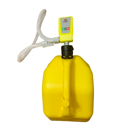 PumpMatic - Diesel Fuel Pump - Transfer Gas, Kerosene + Siphon Pump + 3 Power Sources w/ 4.25 Ft Hose - BRS Super Battery