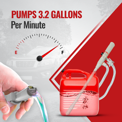 PumpMatic Stick Pump w/ Auto-Stop Sensor & 4.25 Ft Hose - BRS Super Battery