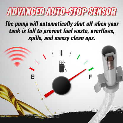 PumpMatic - Diesel Fuel Pump - Transfer Gas, Kerosene + Siphon Pump + 3 Power Sources w/ 4.25 Ft Hose - BRS Super Battery