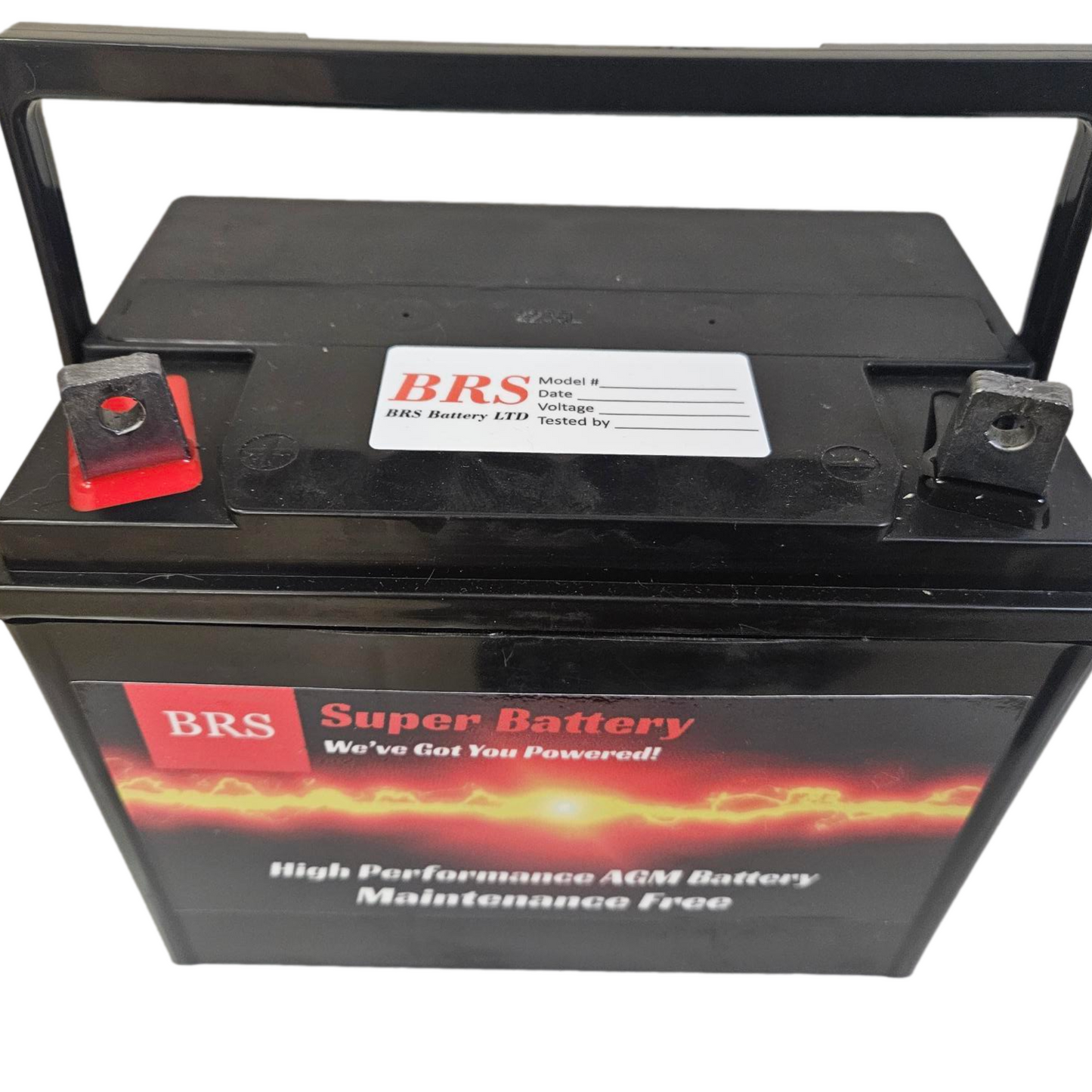 U1 Battery 300 CCA - AGM Super Charged - 1 Year Warranty - Dealer - BRS Super Battery