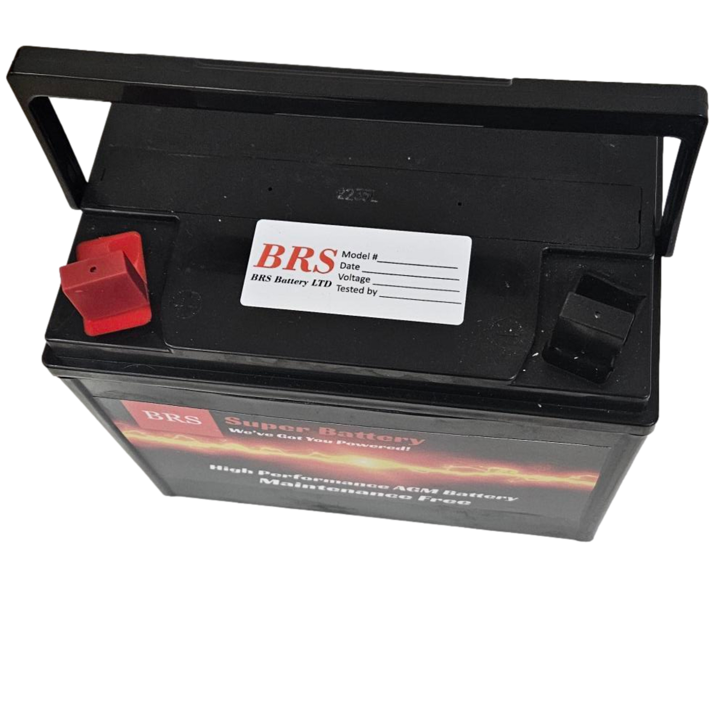 U1 Battery 300 CCA - AGM Super Charged - 1 Year Warranty - Dealer - BRS Super Battery