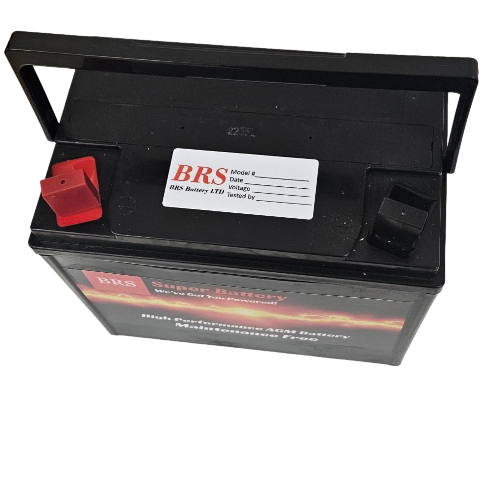 U1 Battery 300 CCA - AGM Super Charged - 1 Year Warranty - Dealer - BRS Super Battery