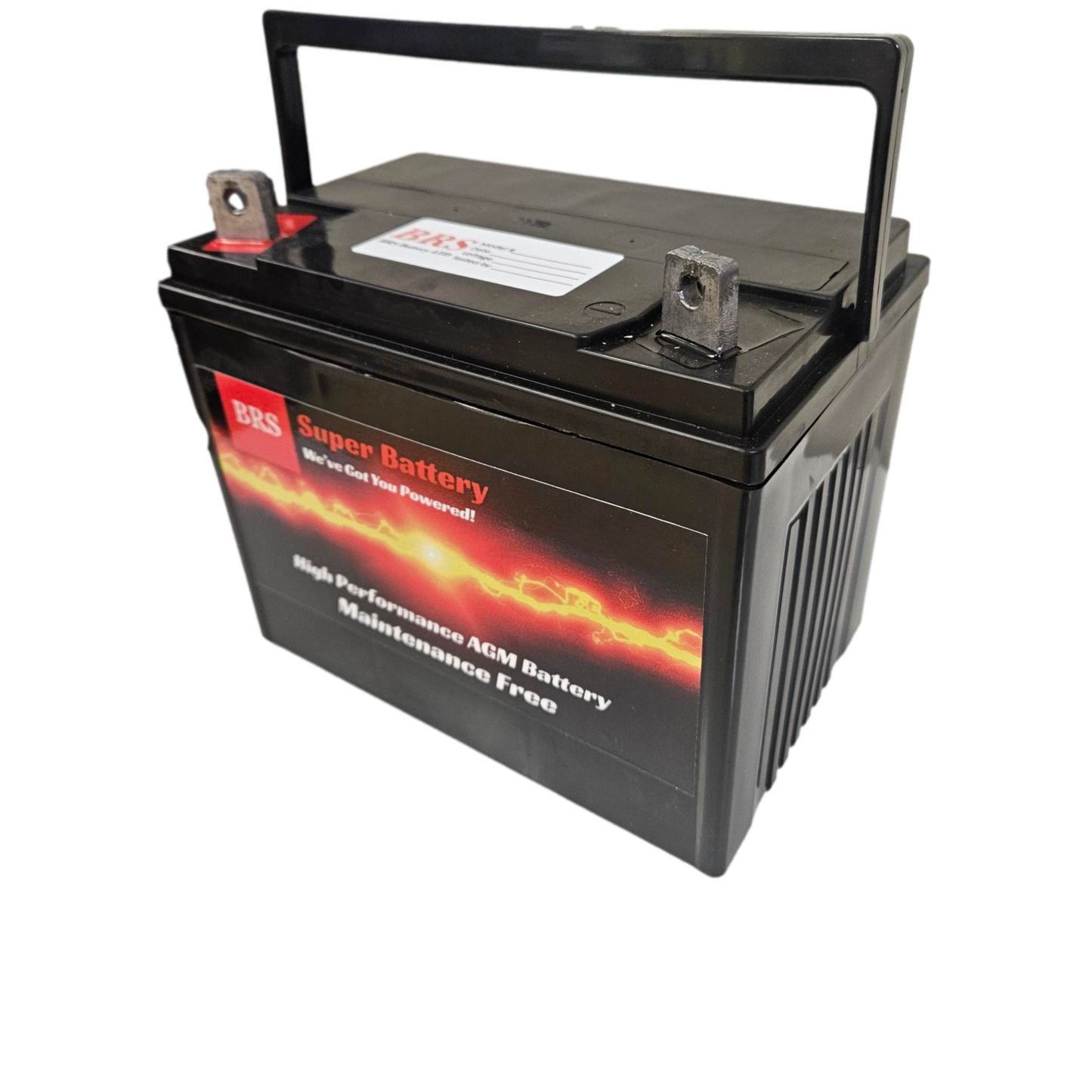 U1 Battery 300 CCA - AGM Super Charged - 1 Year Warranty - Dealer - BRS Super Battery