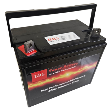 U1 Battery 300 CCA - AGM Super Charged - 1 Year Warranty - Dealer - BRS Super Battery